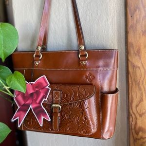Patricia Nash Tooled Florence Bolsena Tote NWT MSRP $229